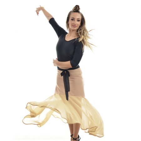 Pollera Larga Gaza Nude